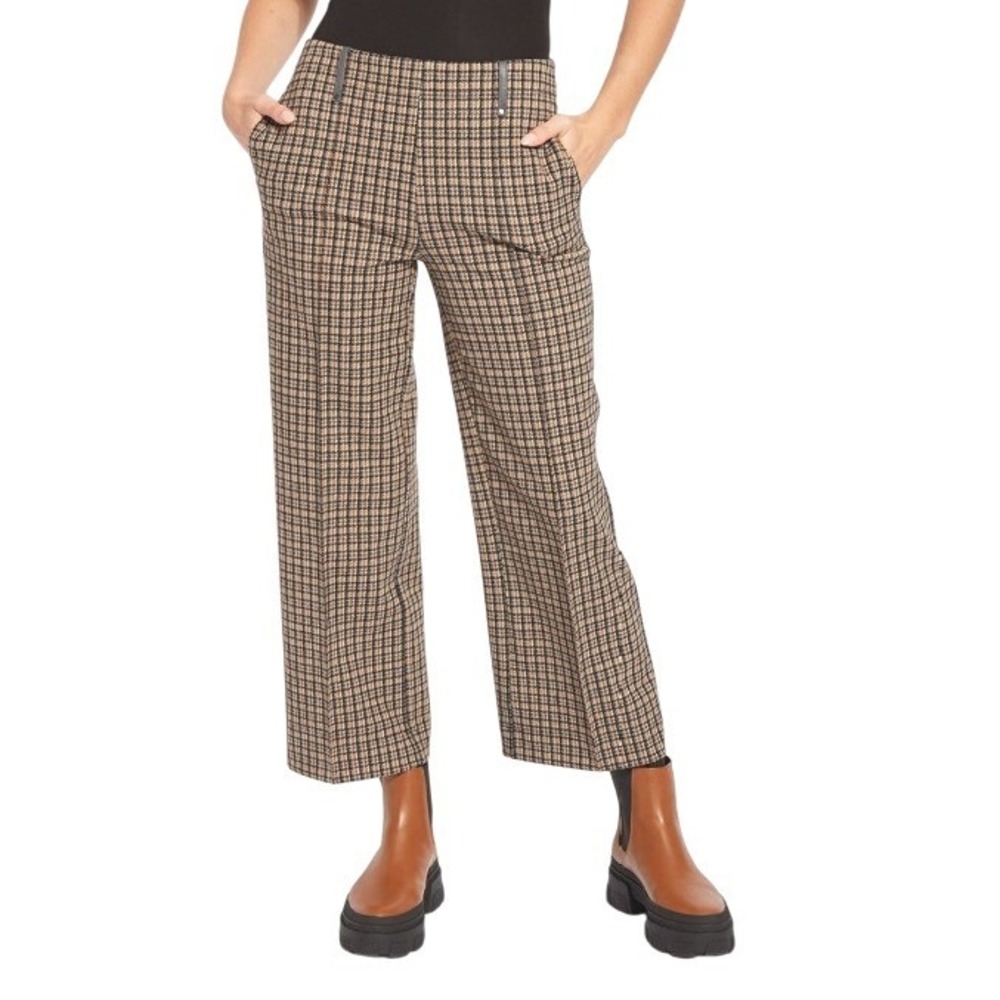 Lysse Womens 2X Lillian Crop Pants in Harriet Brushed Plaid NWT